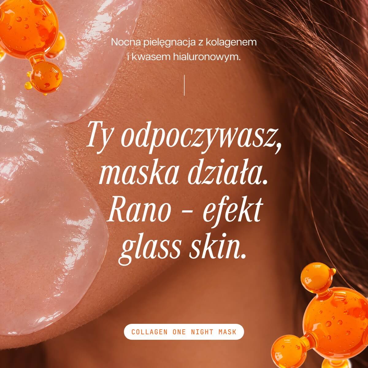 Maska hydrożelowa na twarz Collagen One Night Mask - obrazek 5